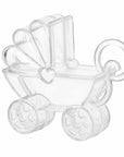 Baby Carriage Shaped Acrylic Candy Boxes 24 Pack 2.75"X2.75"X0.71"