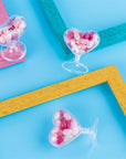 Heart Shaped Acrylic Candy Boxes 24 Pack 3.07"X3.03"X1.76"