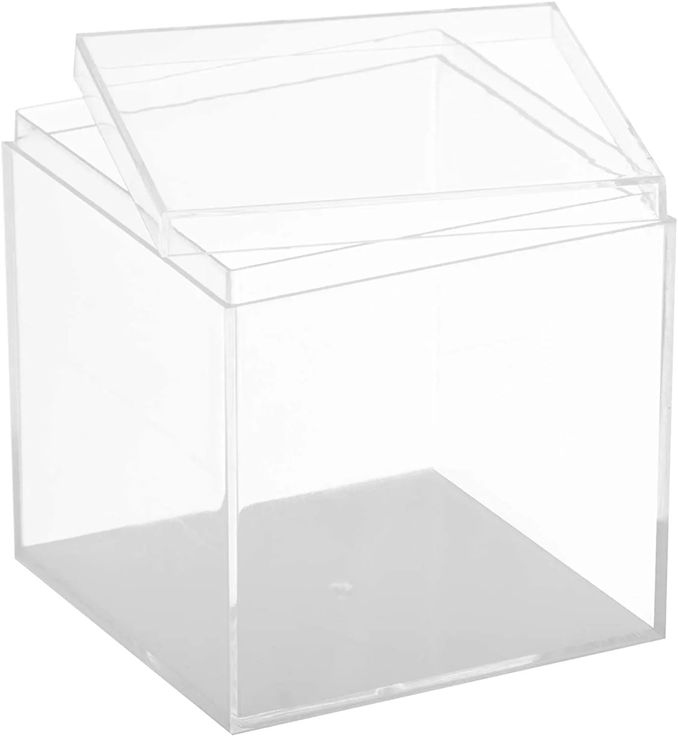 Clear Acrylic Boxes 3x3x3 8 Pack