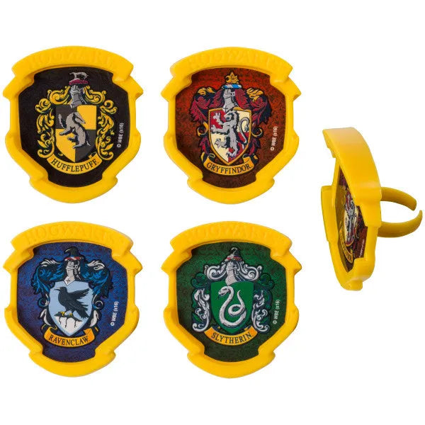 Sprinkle Pop Harry Potter Hogwarts Houses Cupcake Rings