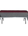 Checkered Black And White Tablecloth 8 Pack 54" X 108"