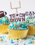 Sprinkle Pop Football Goal Edible Cupcake Toppers