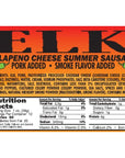 Pearson Ranch Jerky Elk Jalapeno Cheese Summer Sausage (12 oz.)