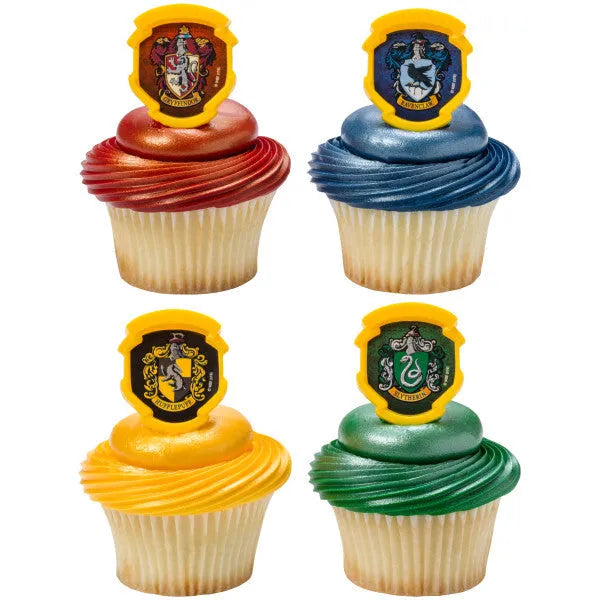 Sprinkle Pop Harry Potter Hogwarts Houses Cupcake Rings