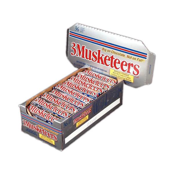 3 Musketeers Candy Bars: 36-Piece Box - Candy Warehouse