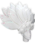 White Flowers & Feathers Crown