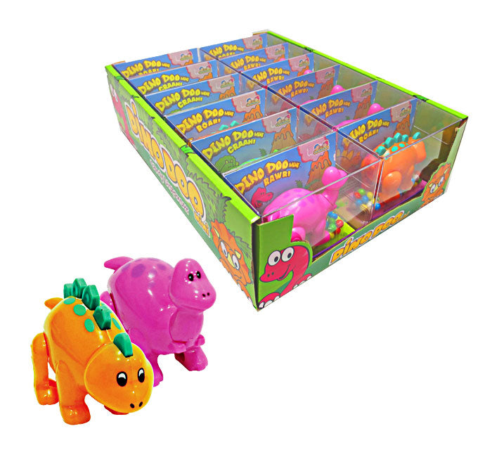 Dino Doo Pooping Dinosaur Candy Dispensers: 12-Piece Display