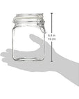 38-Ounce Hermes Glass Jar with Clamp Top Lid - Candy Warehouse