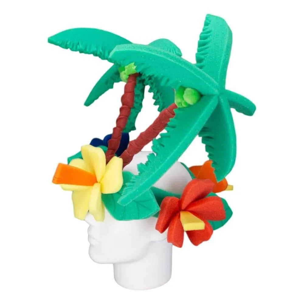 Coconut Tree &amp; Flowers Hat