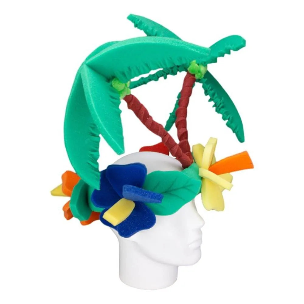 Coconut Tree &amp; Flowers Hat