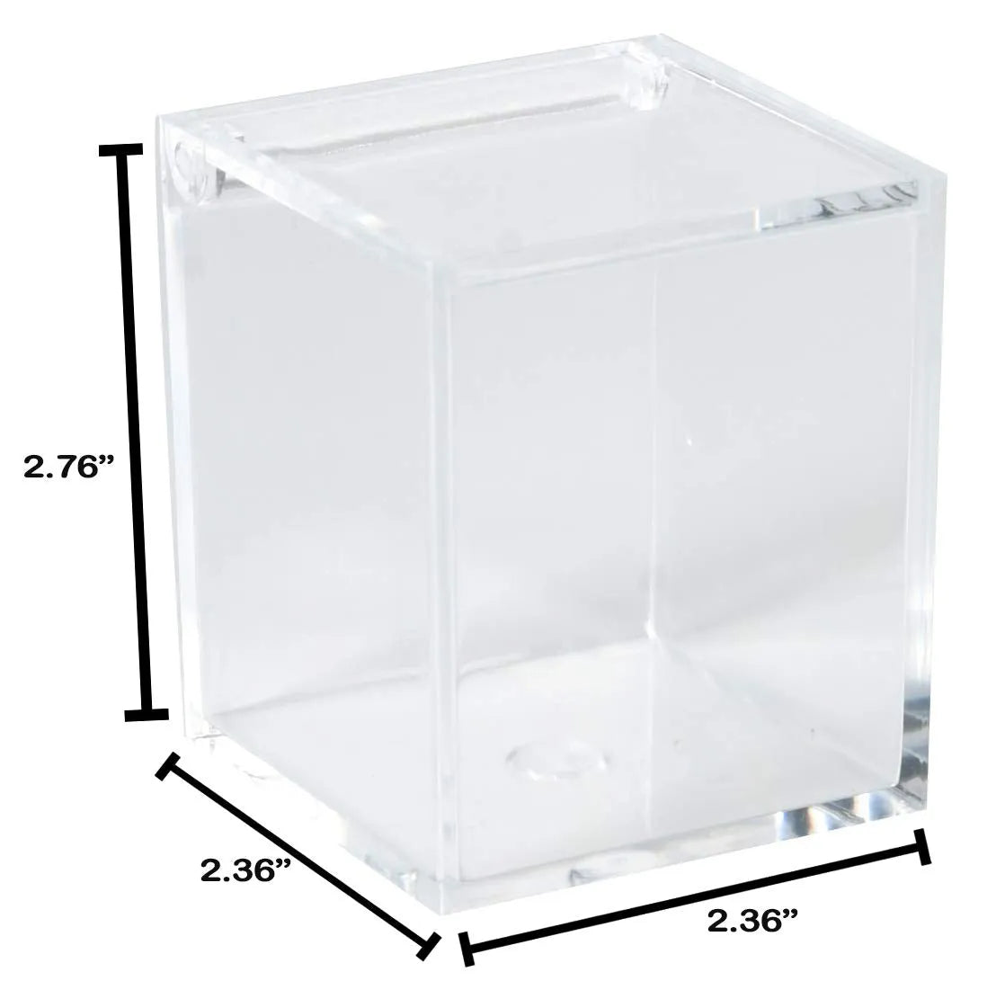 Clear Acrylic Boxes 12 Pack 2.36''X2.36''X2.76''