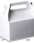 White Party Favors Paper Treat Boxes 20 Pack 6.25" X 3.75" X 3.5"