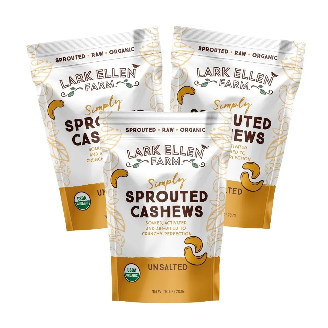 Lark Ellen Farm Organic Sprouted Cashews (Unsalted)