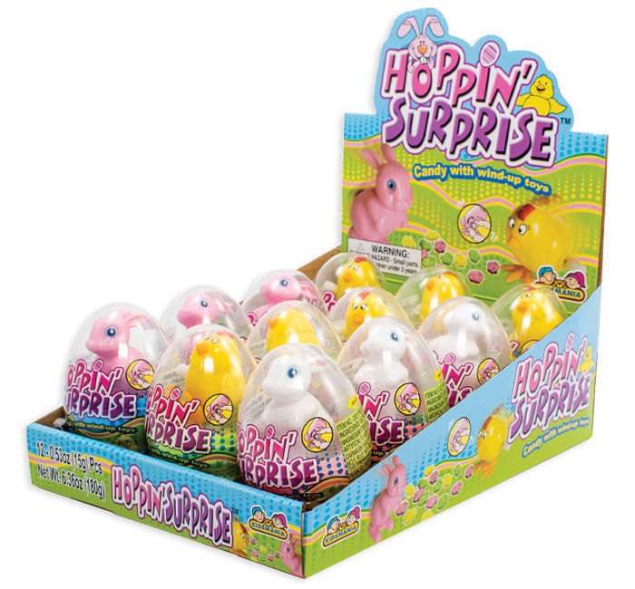 Hoppin Surprise Candy Egg: 12-Piece Display