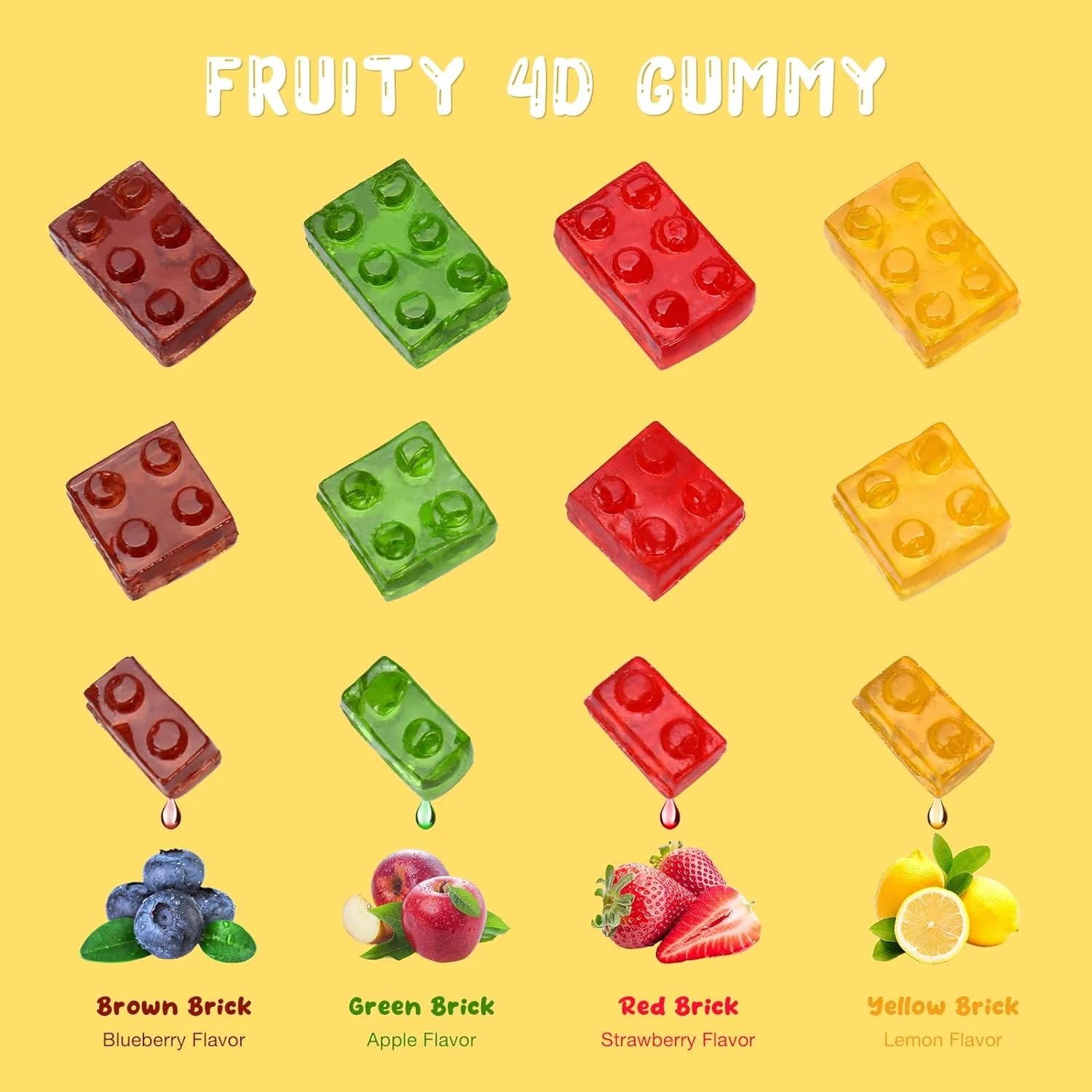 Amos 4D Gummy Blocks Theater Box: 12-Piece Case