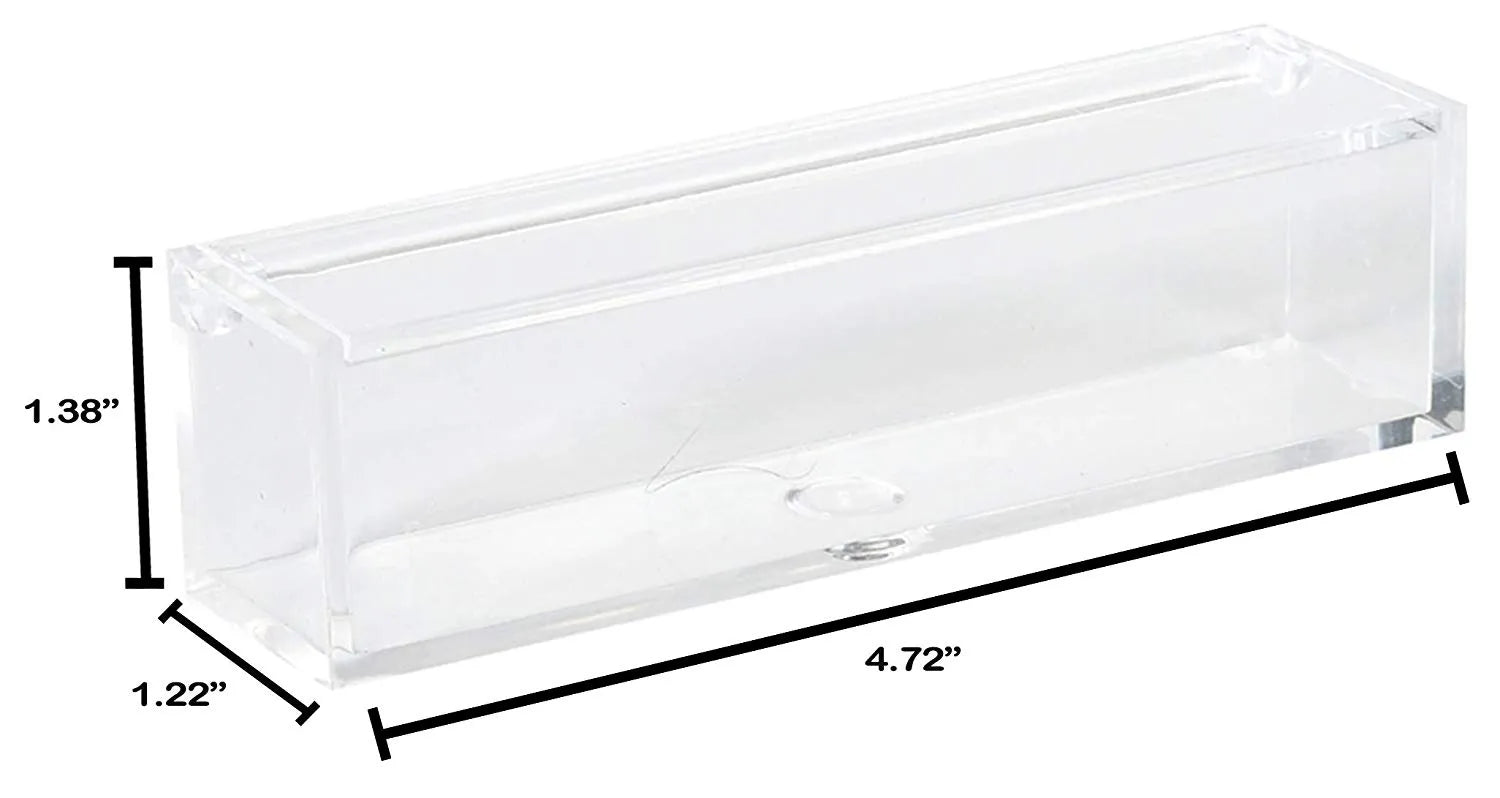 Clear Acrylic Boxes 4.72''X1.22''X1.38'' 12 Pack