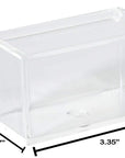 Clear Acrylic Boxes 3.35''X1.77''X1.97'' 12 Pack