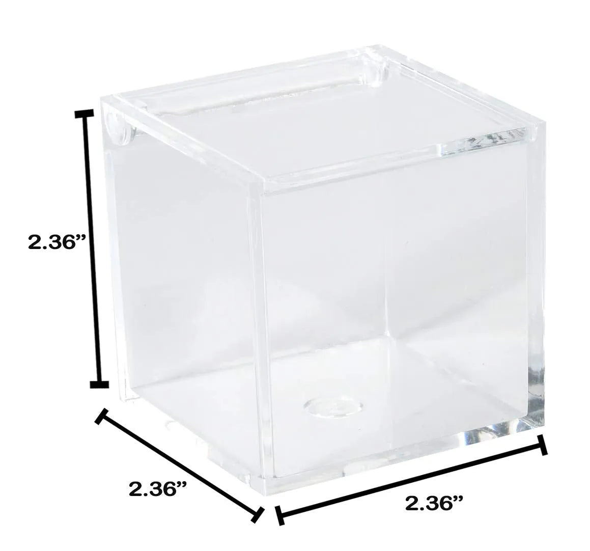 Clear Acrylic Boxes 12 Pack 2.36''X2.36''X2.36''