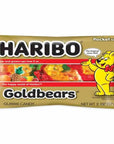 Haribo Gold-Bears Gummy Bears Pocket Size Packs: 24-Piece Box