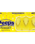 Peeps Marshmallow Chicks Candy - Yellow: 24-Piece Case