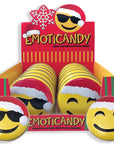 Emoji Christmas Sour Lemon Tins: 12-Piece Display