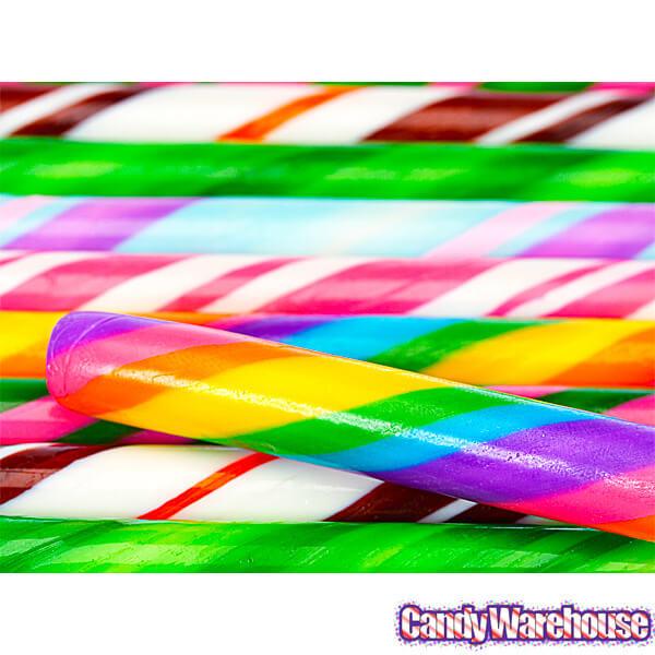 6-Flavor Assortment Hard Candy Sticks: 100-Piece Box - Candy Warehouse