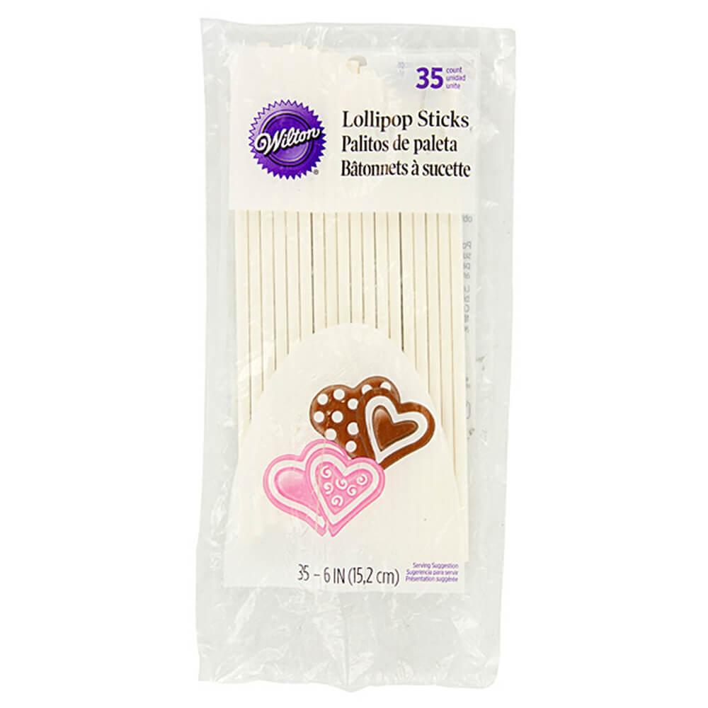 6-Inch Lollipop Sticks: 35-Piece Bag