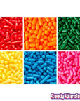 6 Mix Colored Jimmies: 3.18-Ounce Container - Candy Warehouse