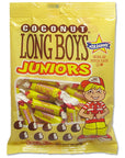 Atkinson Coconut Long Boys Juniors Candy: 2LB Case