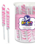 Unicorn Pops Twist Suckers - Light Pink: 24-Piece Jar