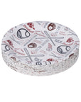 Baseball Themed Paper Plates 100 Pack 7"