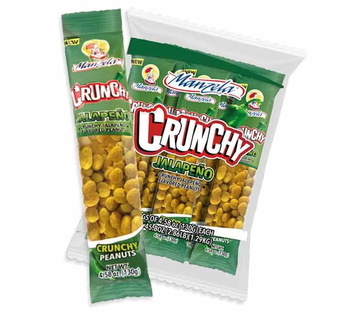 Manzelazo Jalapeno Japanese-Inspired Peanuts Packs: 10-Piece Box