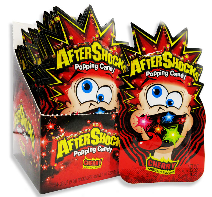 Aftershocks Cherry Popping Candy: 24-Pack-Candy Warehouse