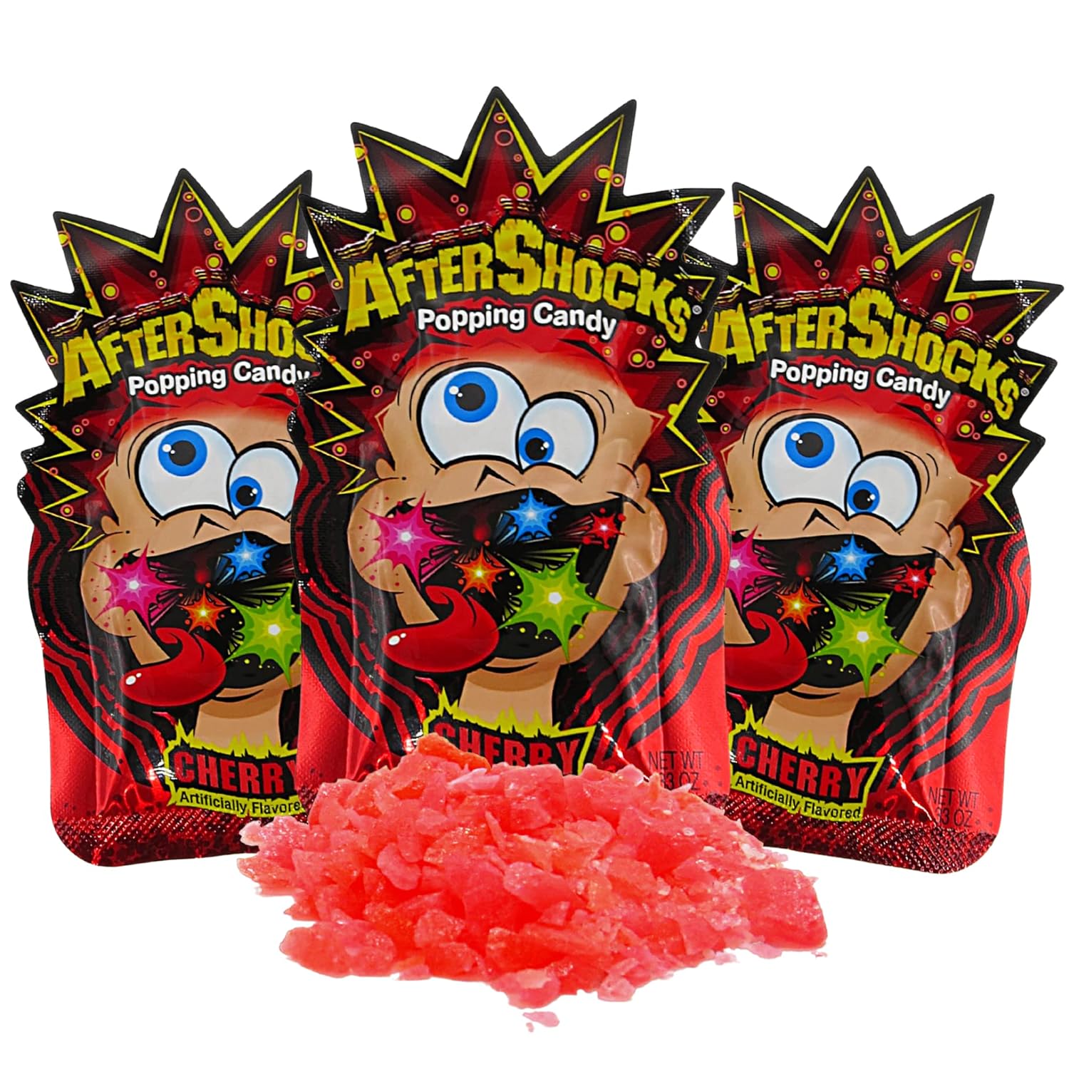 Aftershocks Cherry Popping Candy: 24-Pack-Candy Warehouse