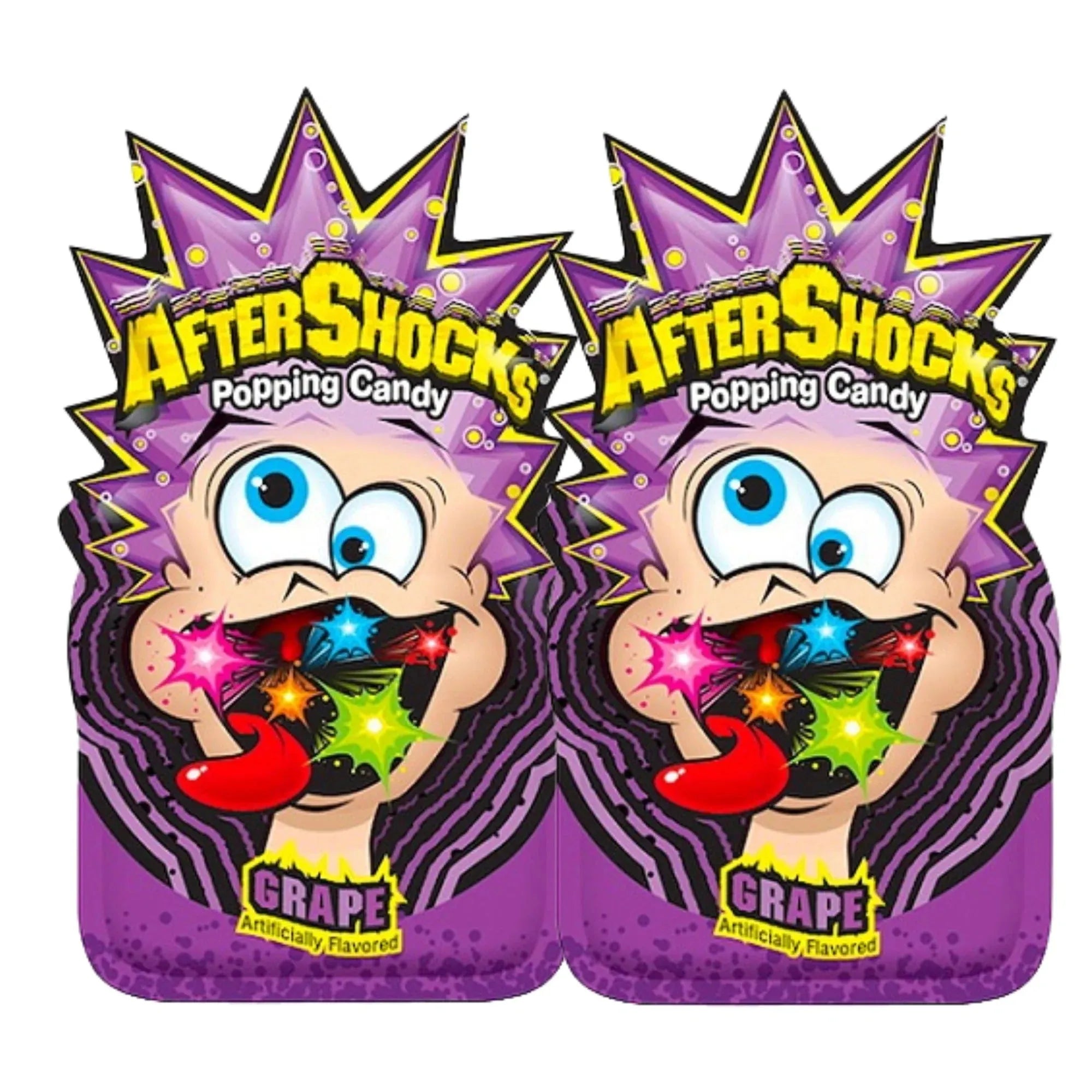 Aftershocks Grape Popping Candy: 24 Pack-Candy Warehouse