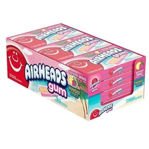 Airheads Raspberry Lemonade Gum: 12 Pack-Candy Warehouse