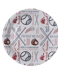 Baseball Themed Paper Plates 100 Pack 7"