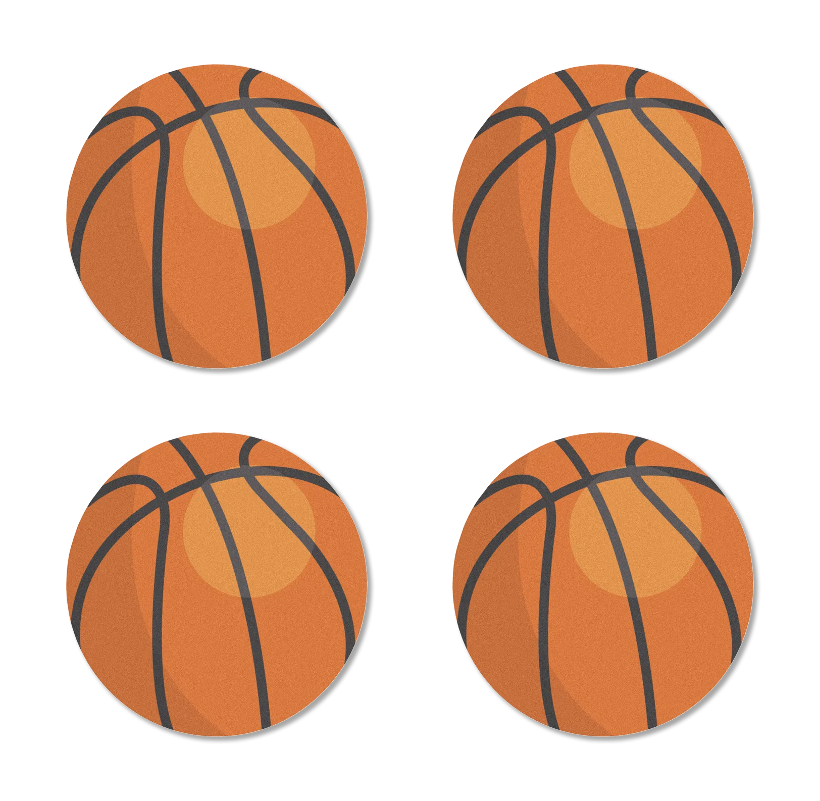 Sprinkle Pop Basketball Edible Cupcake Toppers