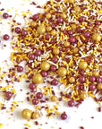 Burgundy, Golden Yellow & White Sporty Sprinkles