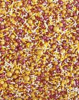 Burgundy, Golden Yellow & White Sporty Sprinkles