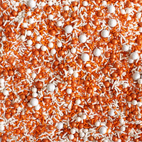 Sprinkle Pop Burnt Orange & White Sporty Sprinkles