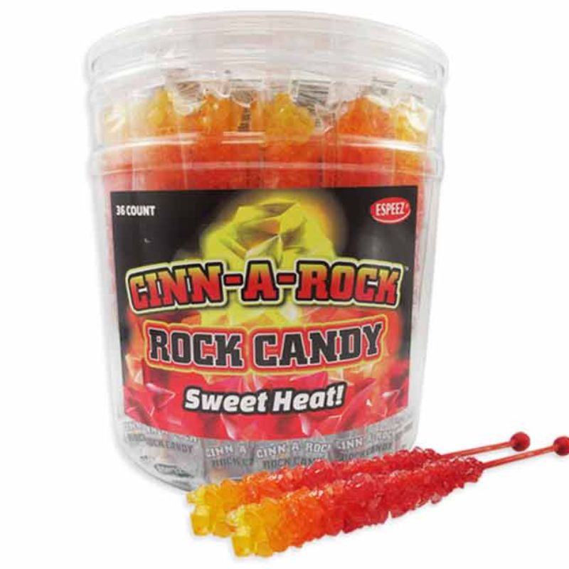 CINN-A-ROCK Rock Candy Tub: 36-Pack-Candy Warehouse