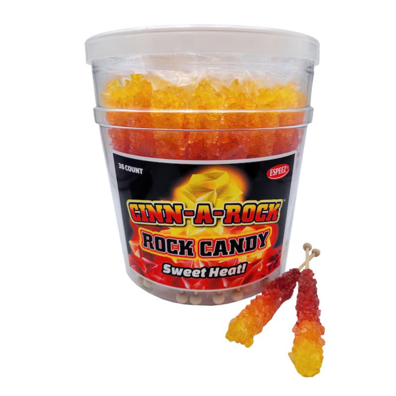 CINN-A-ROCK Rock Candy Tub: 36-Pack-Candy Warehouse