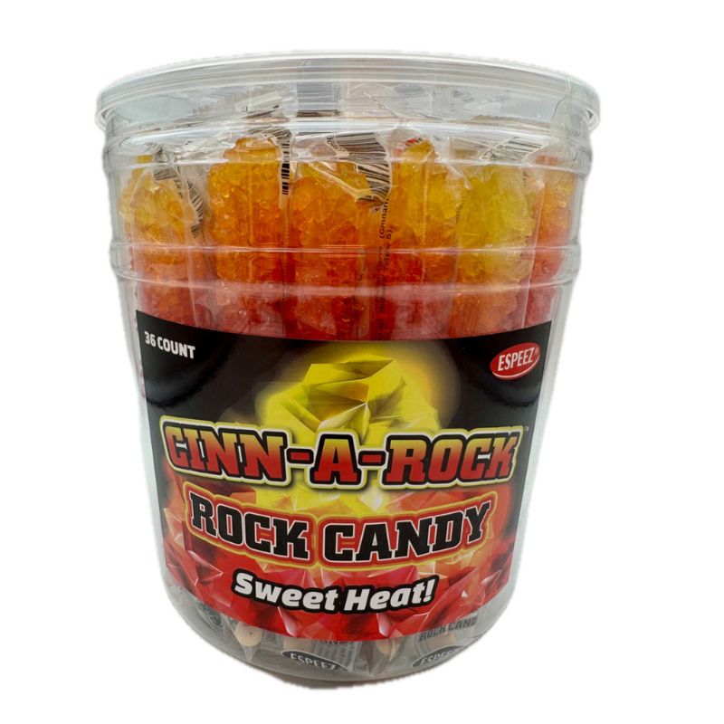 CINN-A-ROCK Rock Candy Tub: 36-Pack-Candy Warehouse