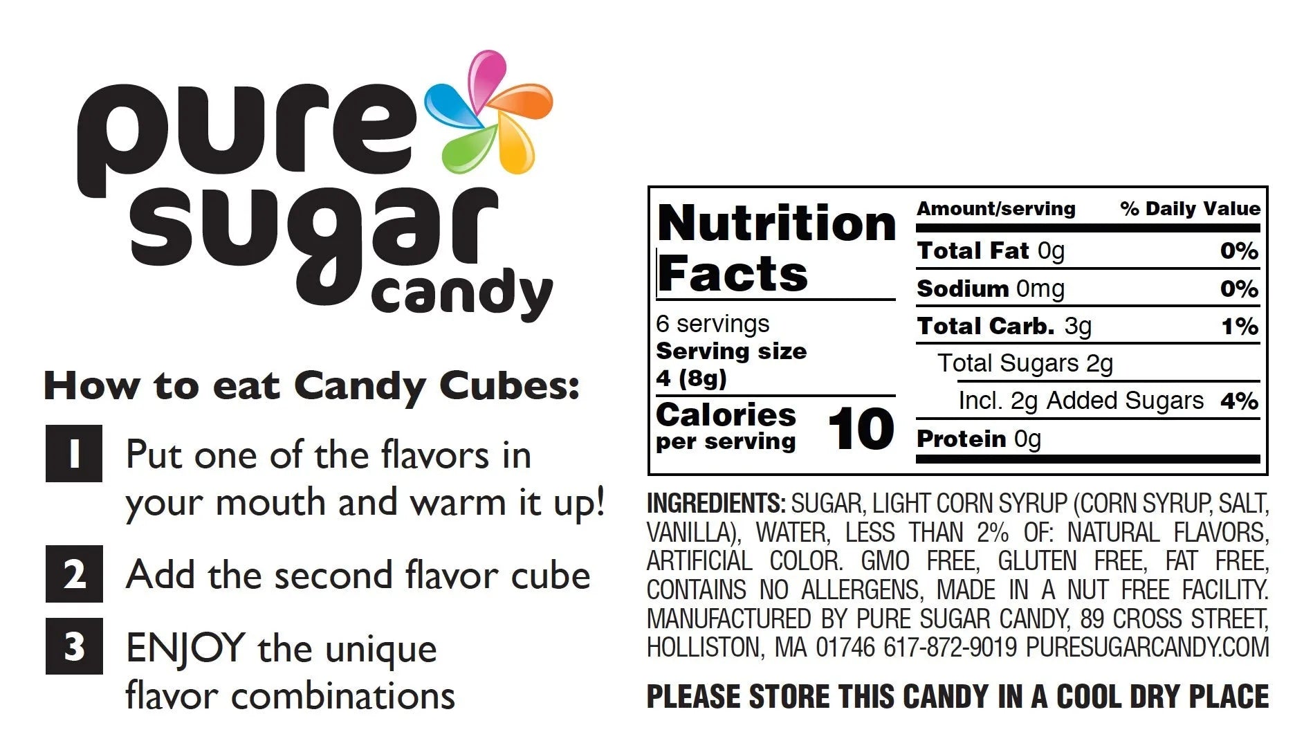 Pure Sugar Candy Old Fashioned Spiced Candy Apple Candy Cubes | Candy ...