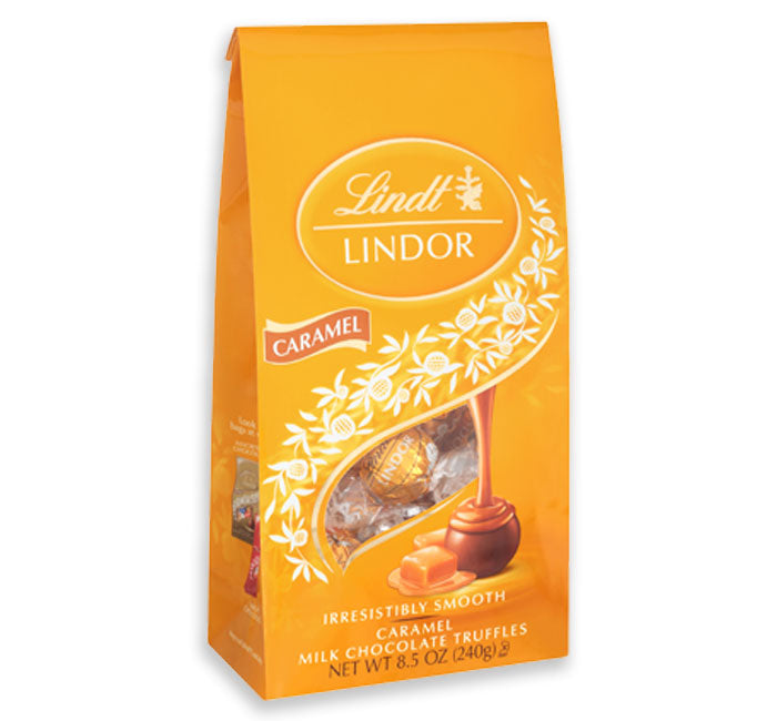 Lindt Chocolate Lindor Truffles - Caramel Milk Chocolate: 6-Piece Case