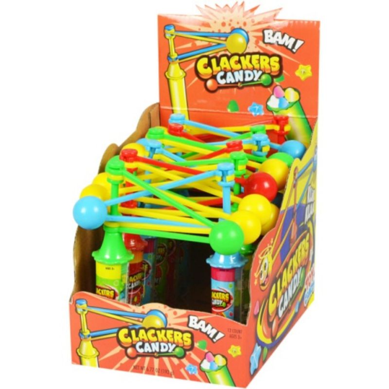 Clacker Toy and Candy Showcase: 12-Pack-Candy Warehouse