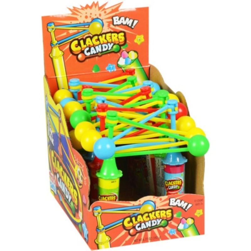 Clacker Toy and Candy Showcase: 12-Pack-Candy Warehouse