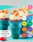 Sprinkle Pop Cool Rainbow Nonpareil Sprinkle Mix