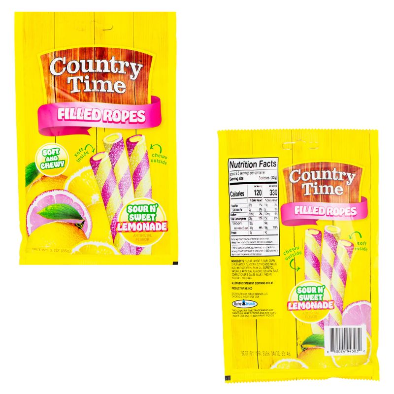 Country Time Sour Filled Ropes: 12-Pack-Candy Warehouse